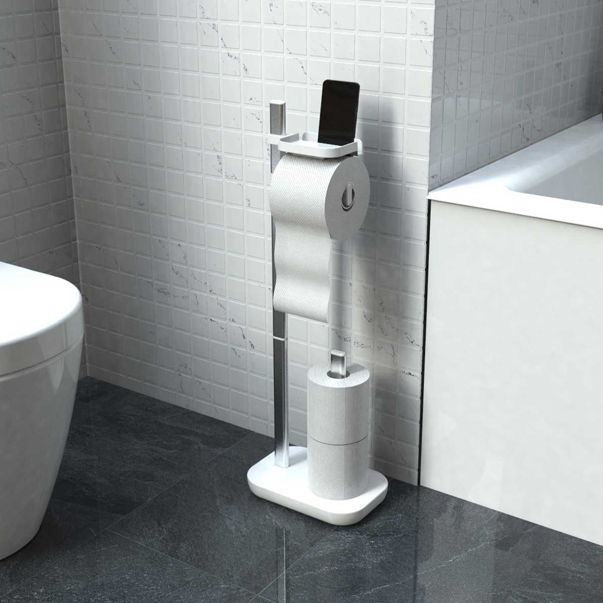 SUI TOILET PAPER STAND-WHITE