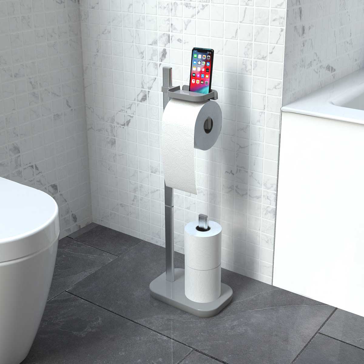 SUI TOILET PAPER STAND-GRAY